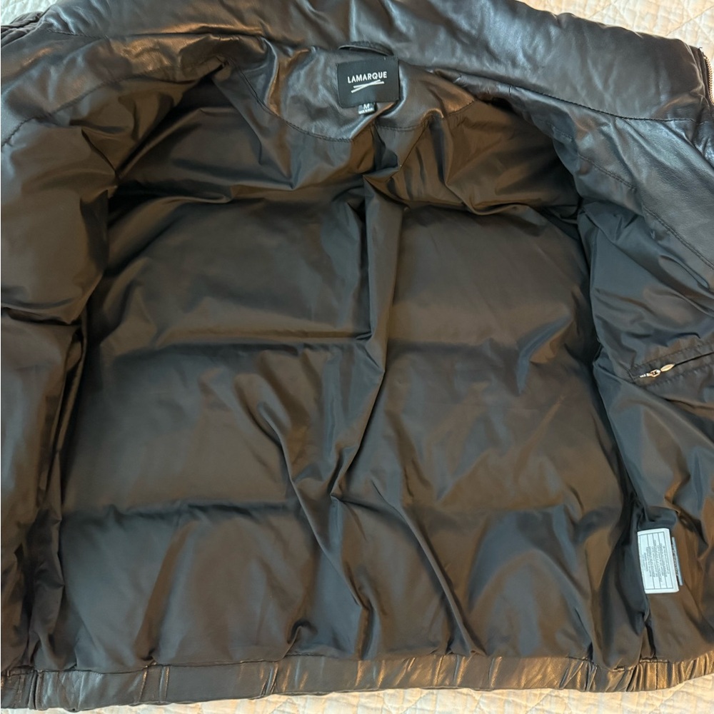 LAMARQUE Women's Black Down Puffer Jacket - Picture 13 of 16